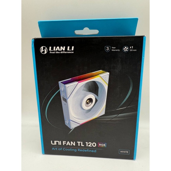 Lian Li UNI FAN TL 120 RGB White Computer Case Cooling Fan - Single Pack - Picture 1 of 11